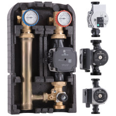 BARBERI Насосна група G1"FxG1"1/2M з 3-ходовим змішувальним клапаном 10Kv, зі з'єдн.під байпас, (09G02500X)