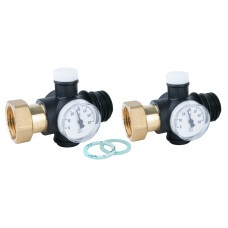 AFRISO 81273 Комплект з двох з'єднань з гайкою G1 для ProCalida EF1 з термометрами