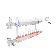 Колекторна група Icma 3/4" 10 виходів, з витратоміром №A3K013 (A3K013APM06)