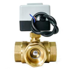 202112 3-ходовий кульовий клапан н/в 1/2" DN15 з електроприводом Tervix Pro Line ORC 3-way (202112)