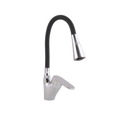 Змішувач для кухні Lidz Tani 007F3 з гнучким виливом (k40) LDTAN007F3BCR37649 Black / Chrome