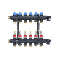 AFRISO 81266 Колектор ProCalida EF1 K 6 контурів, G1", 0,2-1,6 л/хв