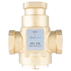 1633510 Термічний клапан AFRISO  ATV 335, DN25, Rp 1", Kvs 9, номінальна температура 55 C