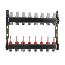 Колектор з витратомірами (нерж.) 3/4" х8 Icma № К073 (87K073PL32)