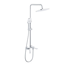 Душова система універсальна Qtap Tern на три споживача (з виливом) QTTER1112CRM47592 Chrome