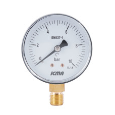 Манометр Icma 1/4" 0-6 бар, нижнє підключення №244 (91244AB10)