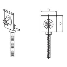 REHAU Елемент кріпильний для сифону або отвода НТ, шпилька М8 (137345001)