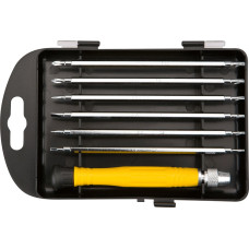 Topex Викрутка, прецизійна, бітотримач та 6 двосторонніх біт, кейс (39D551)