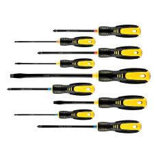 Topex Викрутки набір 9шт, SL,PH,PZ, сталь CrV (39D930)