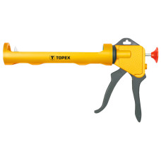 Topex Пістолет для герметика, 300мл, корпус пластмаса, робоча частина 250мм (21B438)