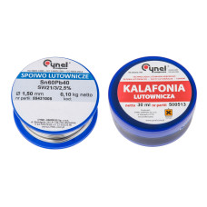 Набір для паяння TOPEX припій1.5ммх100г Sn60Cu40 каніфоль 30мл (44E731)