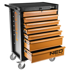 Neo Tools 84-222 Тележка для инструмента, 7 ящиков, 680x460x1030мм, грузоподъемность 280 кг, стальной корпус (84-222)