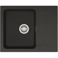 Franke Мийка кухонна Orion, тектонайт, прямокутник, з крилом, 620х500х180мм, чаша - 1, накладна, OID 611-62, чорний (1140498008)