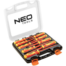 Neo Tools Викрутки набір 9шт, діелектрична, SL,PH, сталь S2, кейс (04-142)