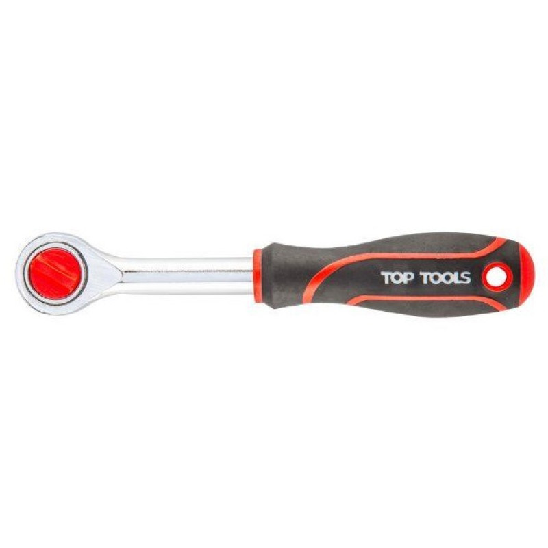 Top Tools Ключ-тріскачка, 1/4", 24 зубців, 150мм, 0.17кг (38D101)