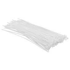 Top Tools Хомут-стяжка, білий, 2.5x200мм, пластик, 100шт (44E952)