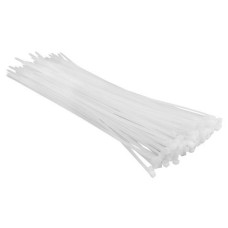 Top Tools Хомут-стяжка, білий, 3.6x300мм, пластик, 100шт (44E954)
