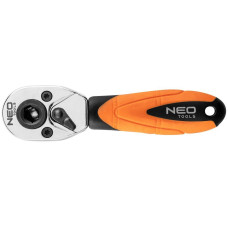Neo Tools Ключ-тріскачка, 1/4", 105 мм, CrV, 72 зубців (08-501)