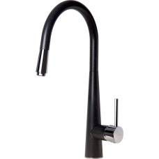 Deante Змішувач для кухні Aster, довж.виливу - 228мм, витяжний, 1 важіль, графіт (BCA_272M)