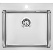 Deante Мийка кухонна Olfato, нерж.сталь, квадрат, без крила, 550х505х200мм, чаша - 1, універсальна, нерж (ZPO_010B)