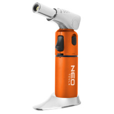 Паяльник газовий Neo Tools 1350°C паливо 7.8гр поворотний п’єзозапалювання (19-904)