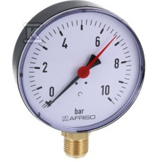 63614 манометр AFRISO  RF 100 0-10бар 1/2" рад.