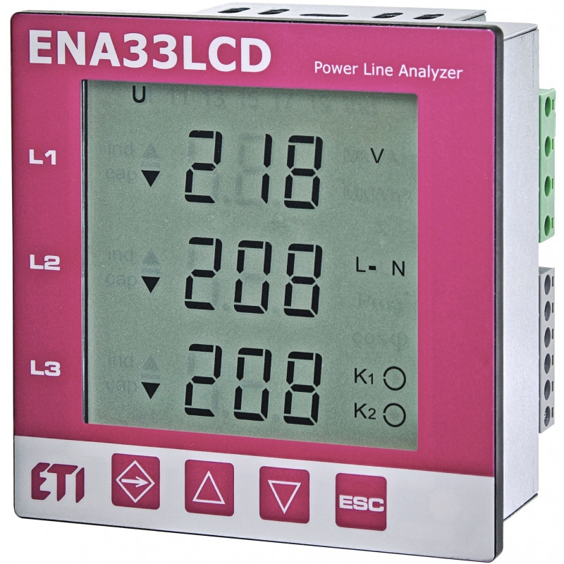 ETI Трифазний аналізатор мережі 4656910ENA33LCD (4656910)