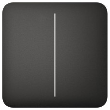 Ajax Кнопка для двоклавішного вимикача SoloButton 2-gang for LightSwitch, Jeweler, бездротовий, чорний (000029797)