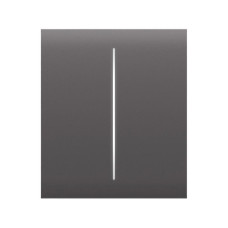 Ajax Кнопка центральна для двоклавішного вимикача CenterButton 2-gang for LightSwitch, Jeweler, бездротовий, grey (000029830)