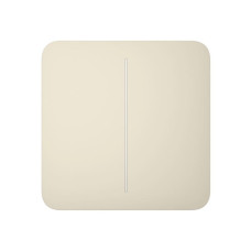 Ajax Кнопка для двоклавішного вимикача SoloButton 2-gang for LightSwitch, Jeweler, бездротовий, ivory (000029832)