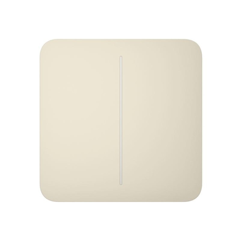 Ajax Кнопка для двоклавішного вимикача SoloButton 2-gang for LightSwitch, Jeweler, бездротовий, ivory (000029832)