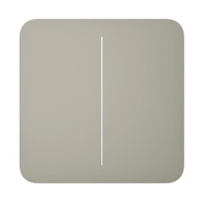 Ajax Кнопка для двоклавішного вимикача SoloButton 2-gang for LightSwitch, Jeweler, бездротовий, olive (000029838)