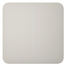 Ajax Кнопка для двоклавішного вимикача SoloButton 2-gang for LightSwitch, Jeweler, бездротовий, oyster (000029844)