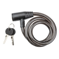 Top Tools Замок протиугінний, 12мм х 80см, 2 ключі, чорний (90U245)