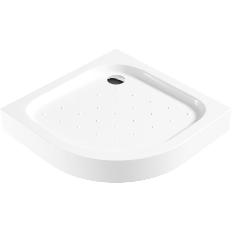 Піддон душовий Deante Funkia акриловий, напівкруглий, 80см, білий (KTA_054B)