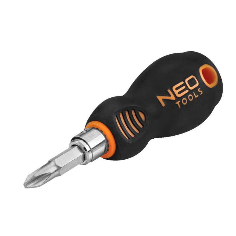 Neo Tools Викрутка, бітотримач 1/4", двостороння біта, SL6, PH2 (04-201)