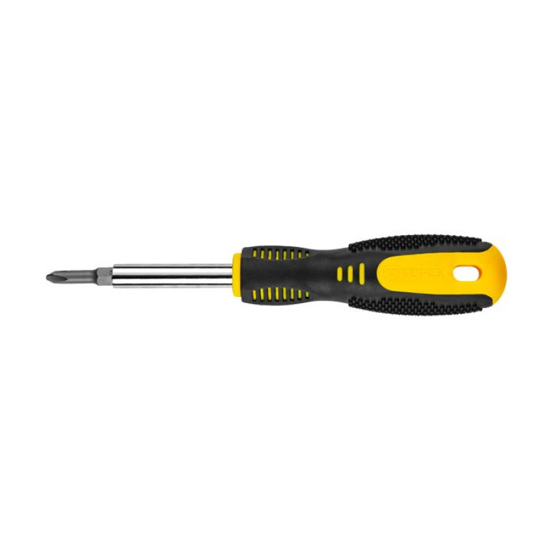 Topex Викрутка для насадок 1/4", двосторонні біти 2шт, SL,PH, сталь CrV (39D516)