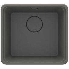 Мийка кухонна Deante Momi, граніт, квадрат, без крила, 500х440х230мм, чаша - 1, універсальна, антрацит + кухонна дошка (ZKM_T10A)