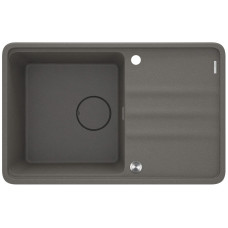 Мийка кухонна Deante Momi, граніт, прямокут., з крилом, 780х500х230мм, чаша - 1, врізна, антрацит + кухонна дошка (ZKM_T113)