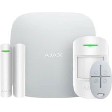 Ajax Комплект охоронної сигналізації StarterKit 2, hub2, motionprotect, doorprotect, spacecontrol, jeweller, бездротовий, білий (000023480)
