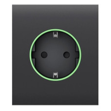 Ajax Центральна панель для вбудованої розетки CenterCover for Outlet smart, Jeweler, бездротова, graphite (000038788)