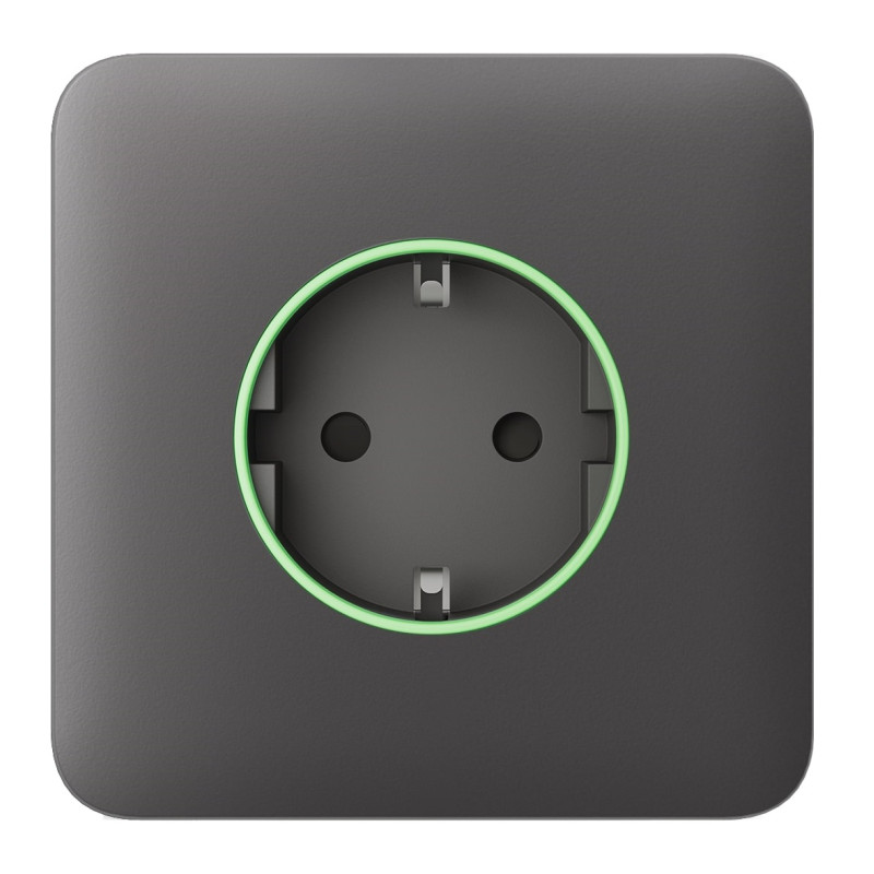 Ajax Передня панель для вбудованої розетки SoloCover for Outlet smart, Jeweler, бездротова, grey (000038810)