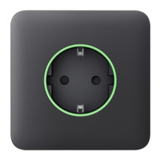 Ajax Передня панель для вбудованої розетки SoloCover for Outlet smart, Jeweler, бездротова, graphite (000038791)