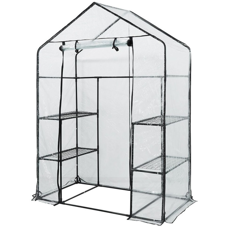 Neo Tools Парник складаний 195х143х73, 4 полиці, ПВХ плівка, зелений (15-902)