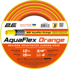2E Шланг садовий AquaFlex Orange 3/4" 12м 4 шари 20бар -10…+60°C (2E-GHE34OE12)
