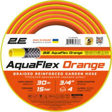 2E Шланг садовий AquaFlex Orange 3/4" 30м 4 шари 20бар -10…+60°C (2E-GHE34OE30)