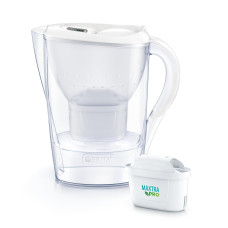 Brita Фільтр-глечик Marella Memo MXPro 2.4л (1.4л очищеної води) + 3 картриджа білий (1052791)