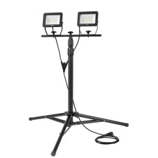 Neo Tools Прожектор, 220В, 5400лм, 2х30Вт, кабель 3м з вилкою, на штативі 1.8м, алюміній, IP65 (99-061)