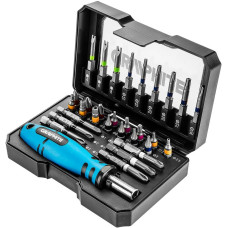 Graphite Біти, набір 31шт, 1/4", бітотримач, PH,R,HT,TT, кейс (56H602)