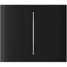 Ajax Кнопка центральна для двоклавішного вертикального вимикача CenterButton Vertical 2-gang for LightSwitch, Jeweler, бездротовий, чорний (000046473)